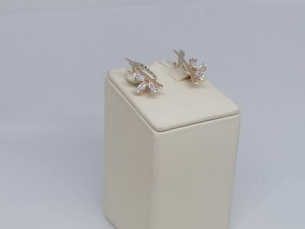 СКМИ585 СЕРЬГИ С КАМНЯМИ (Au 585)