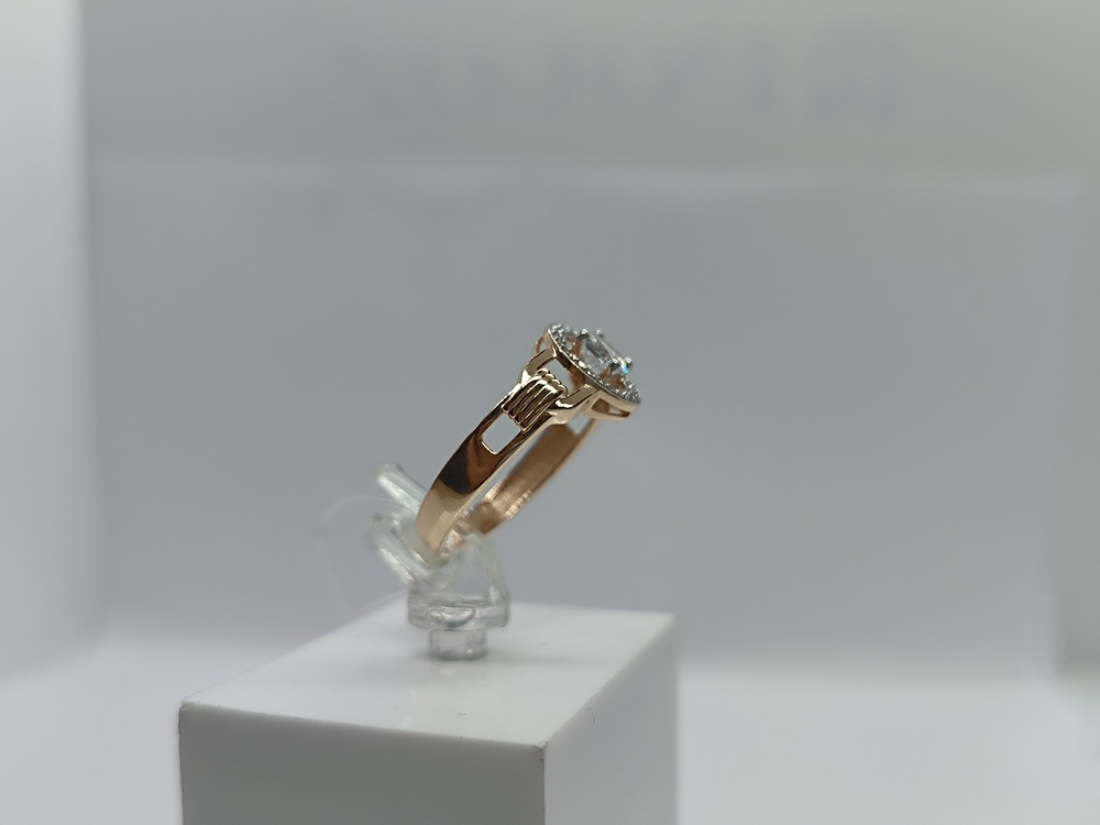 КОЛЬЦО С КАМНЯМИ (Au 585)