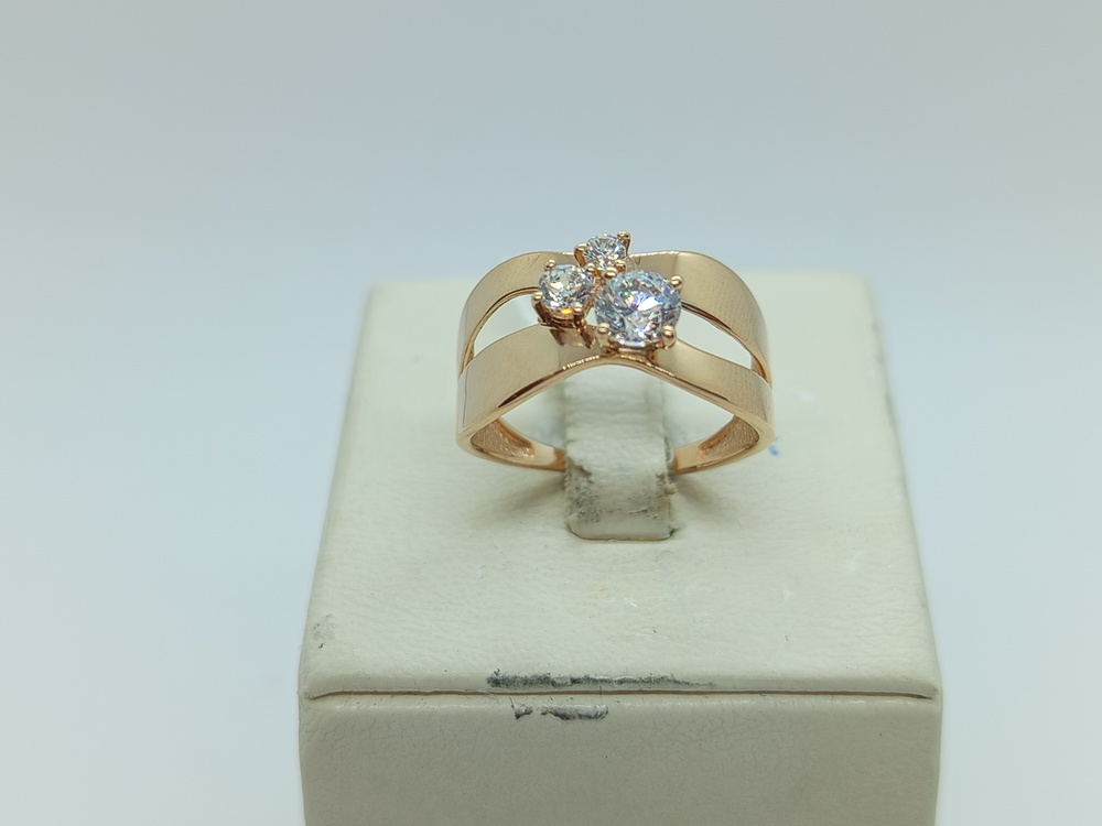 КОЛКМИ585 КОЛЬЦО С КАМНЯМИ (Au 585)