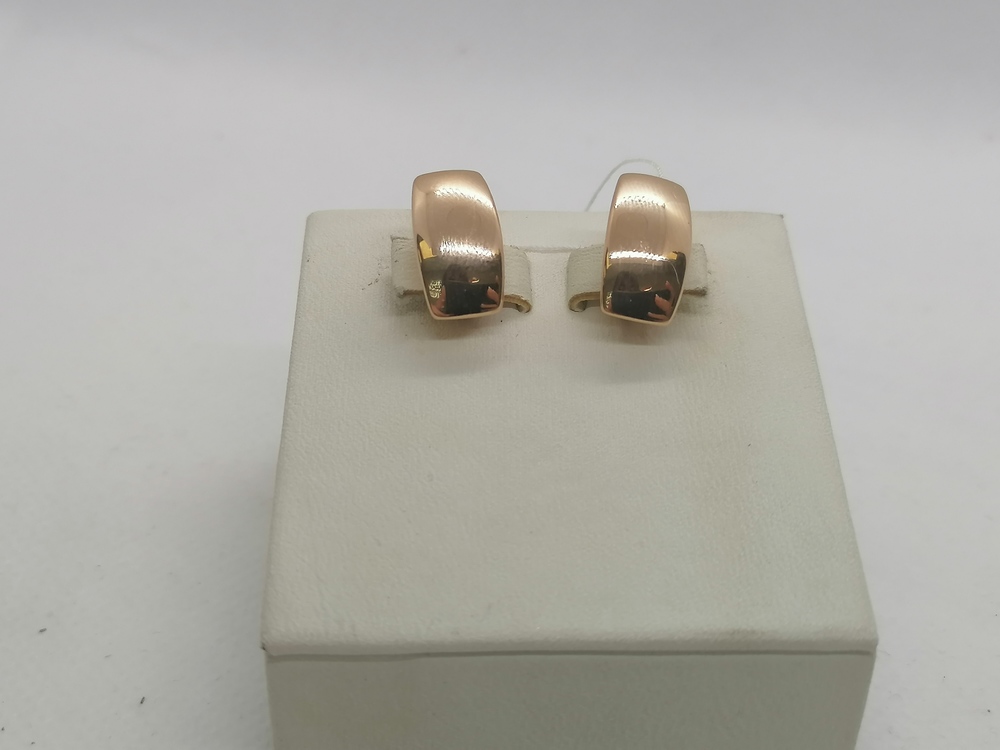 СБКМ585 СЕРЬГИ БЕЗ КАМНЯ (Au 585)