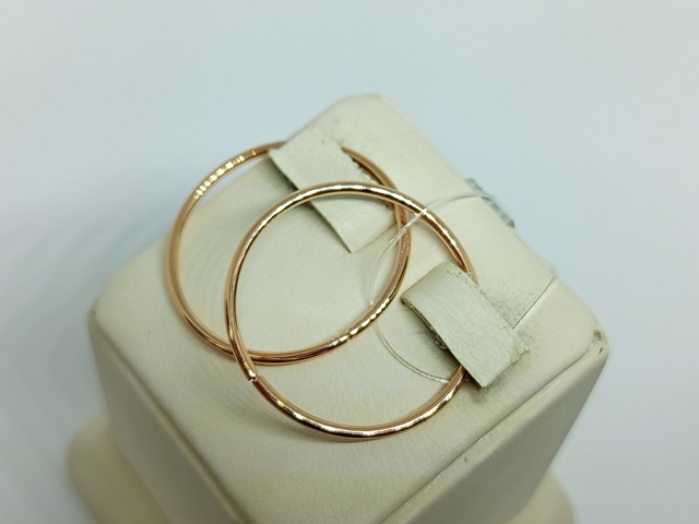СЕРЬГИ КОНГО без камня (Au 585) СЕРЬГИ КОНГО без камня (Au 585)