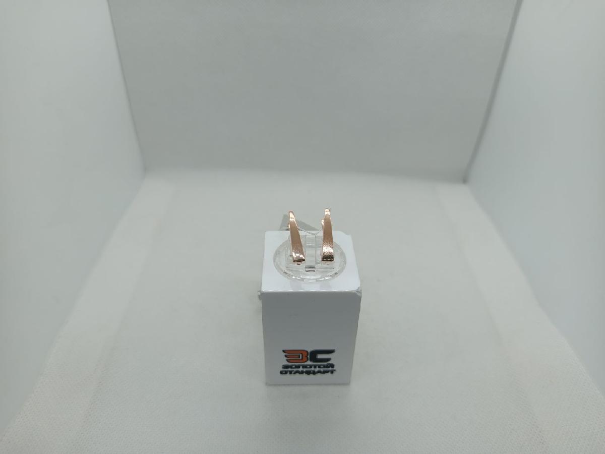 с1267 СЕРЬГИ БЕЗ КАМНЯ (Au 585)