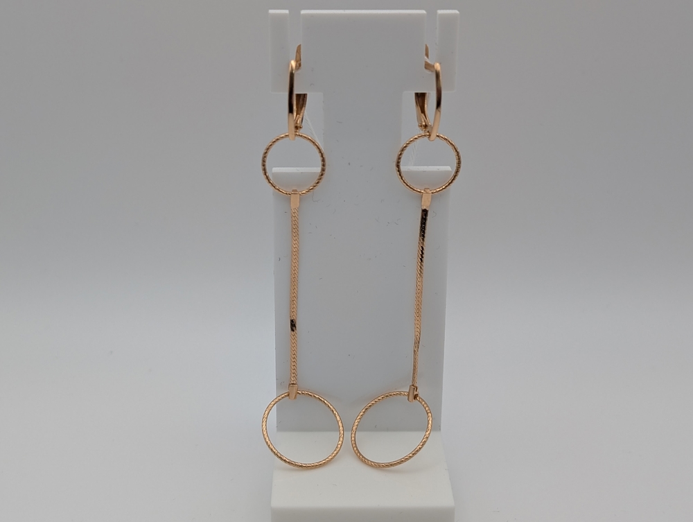 СЕРЬГИ БЕЗ КАМНЯ (Au 585)