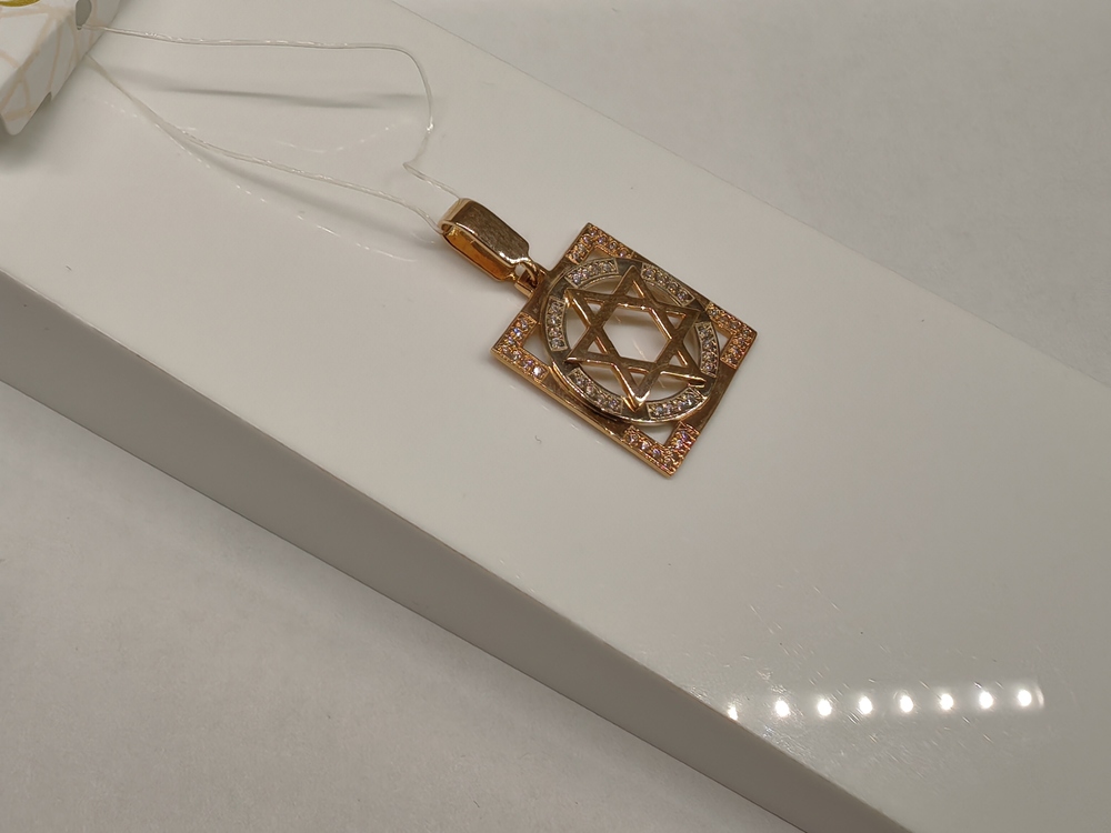 ПОДВЕСКА С КАМНЯМИ (Au 585)