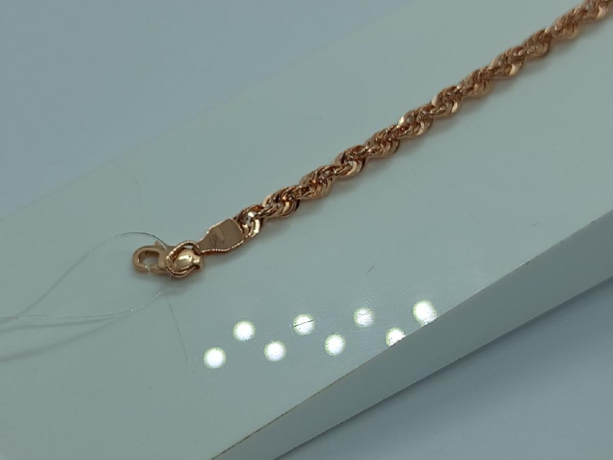 БРАСЛЕТ ПУСТОТЕЛЫЙ Веревка (Au 585)