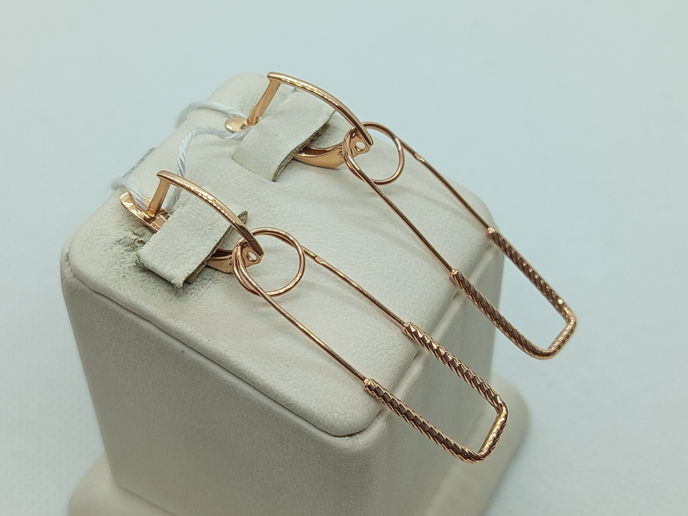 СЕРЬГИ БЕЗ КАМНЯ (Au 585)