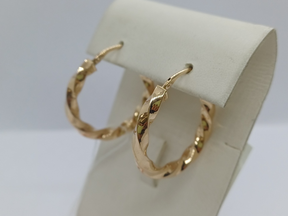 СКОН585 СЕРЬГИ КОНГО (Au 585)