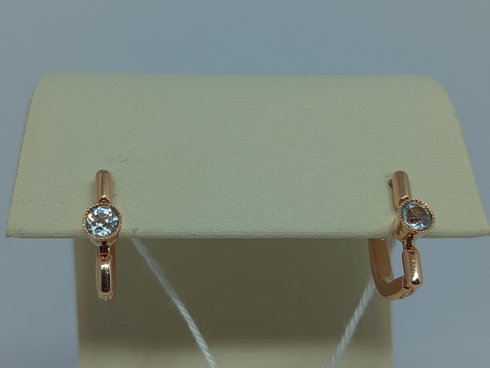 СЕРЬГИ С КАМНЕМ (Au 583)