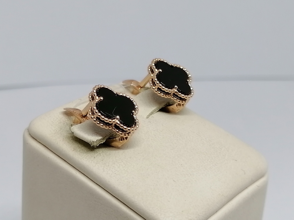 СЕРЬГИ ОНИКС (Au 585)
