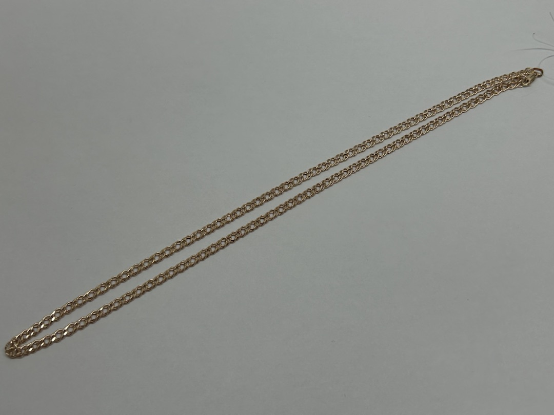 ЦЕПЬ ПУСТОТЕЛАЯ Ромб двойной (Au 585)