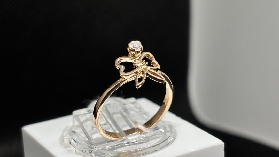 КОЛЬЦО С КАМНЕМ (Au 585)