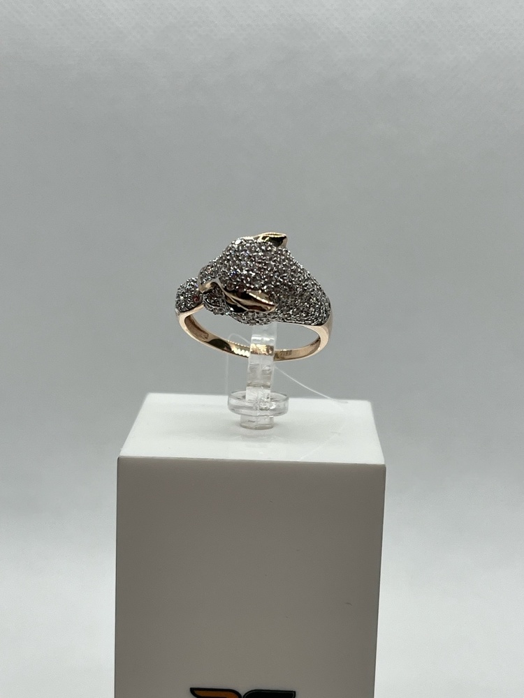 КОЛЬЦО С КАМНЯМИ (Au 585)