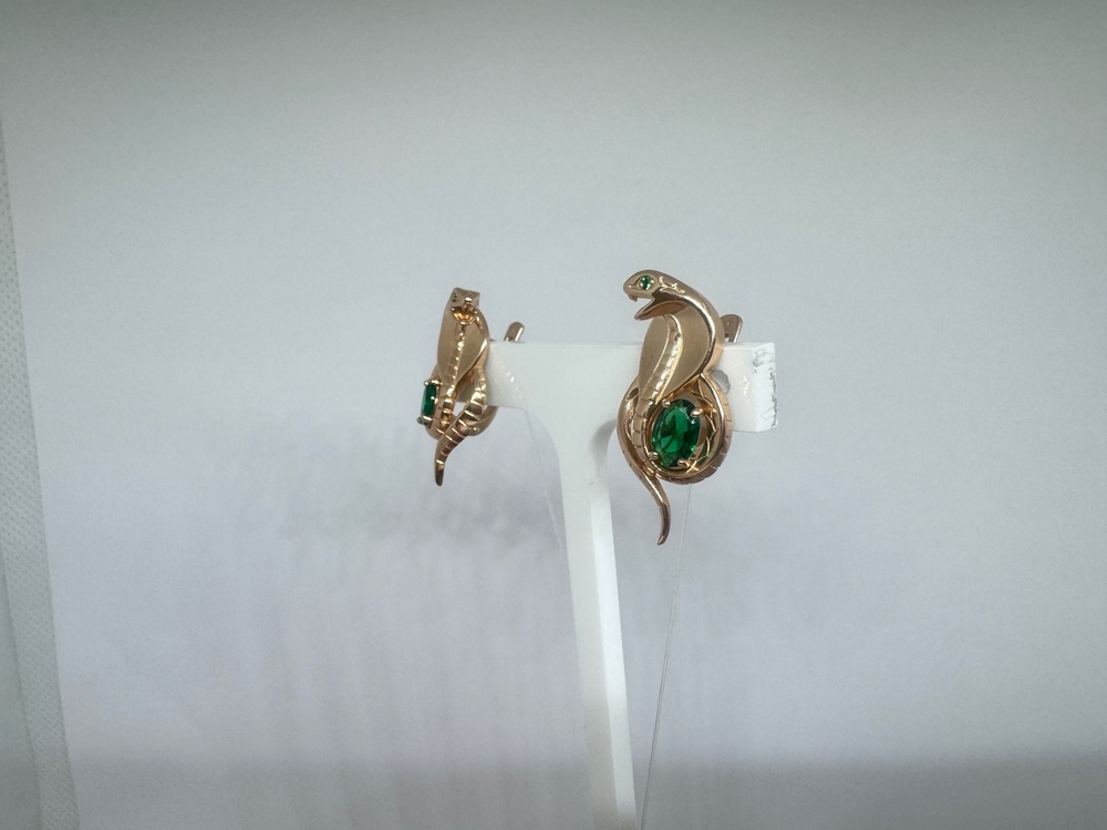 СЕРЬГИ С КАМНЯМИ (Au 585)