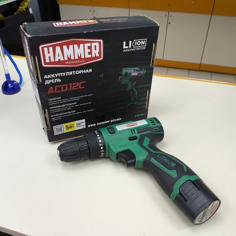 Шуруповерты Hammer ACD 12 CS;