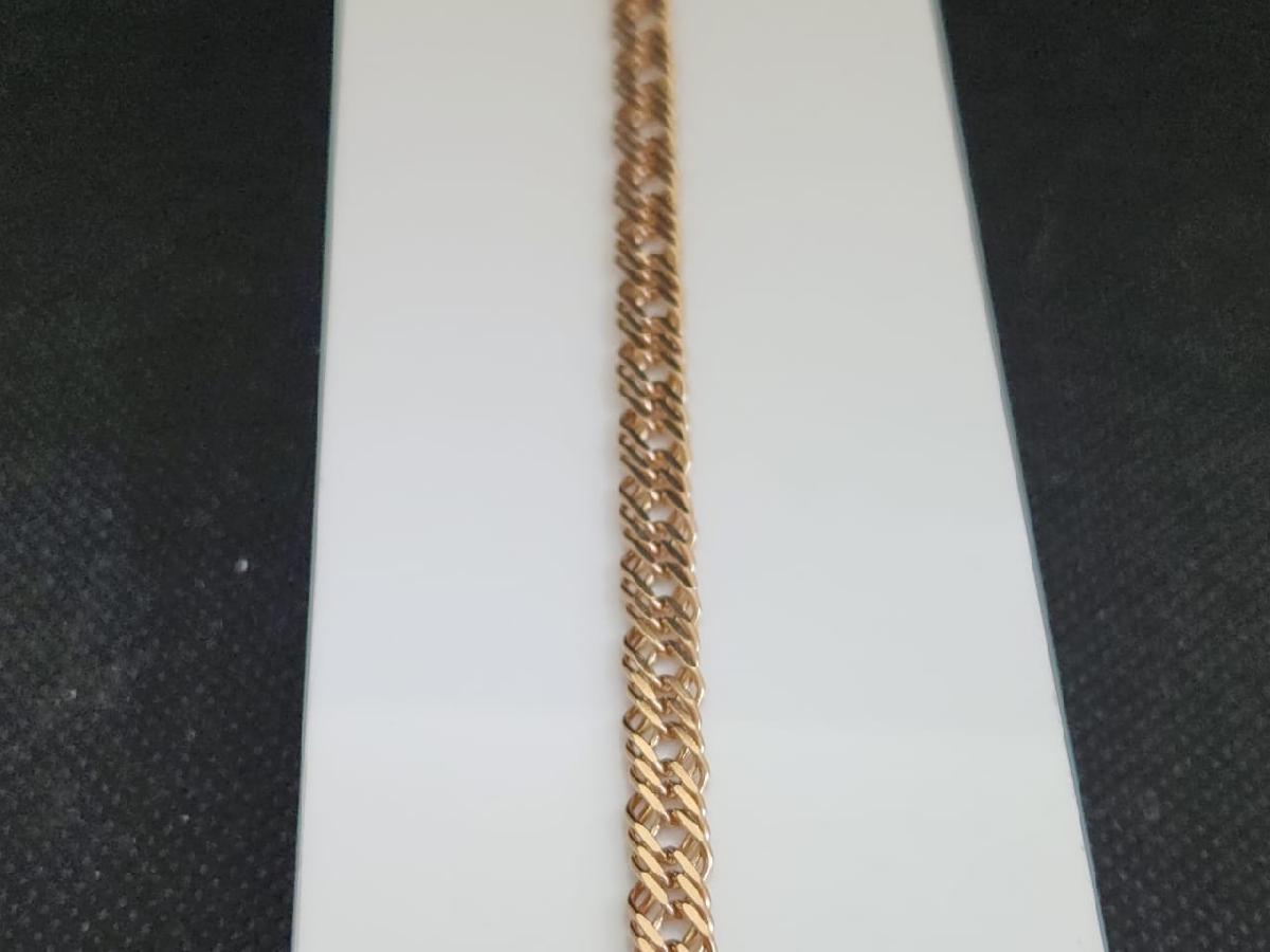 БРАСЛЕТ ПОЛНОВЕСНЫЙ Ромб тройной Au 585