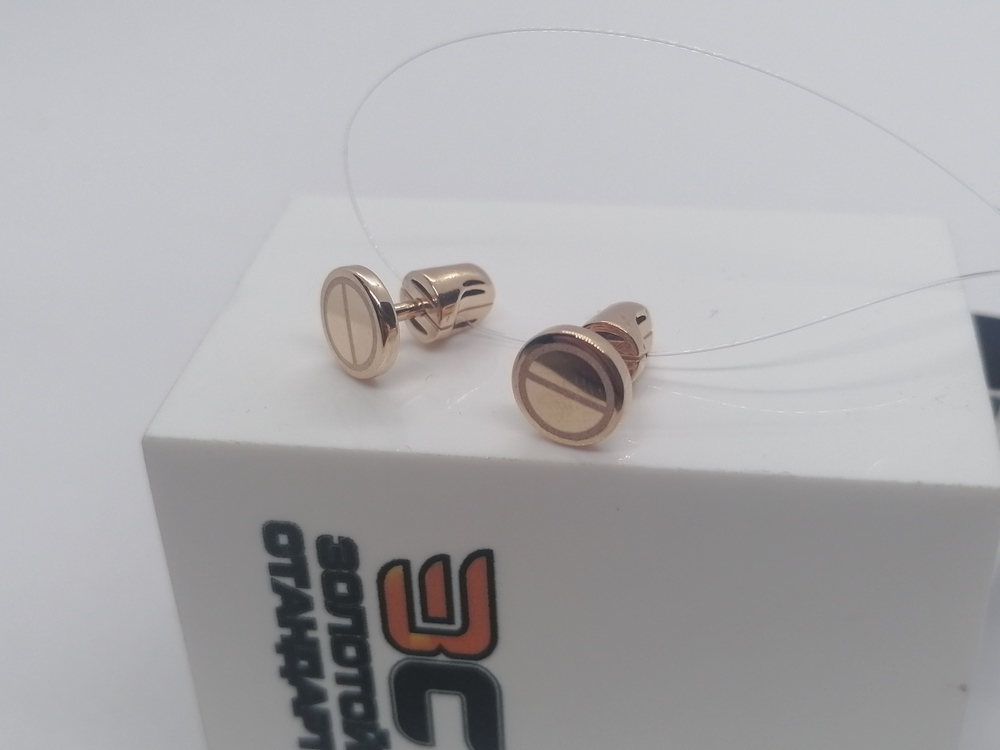 СЕРЬГИ ПУСЕТЫ без камня (Au 585)