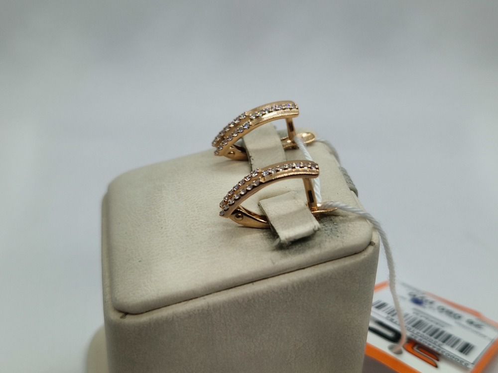 СКМИ585 СЕРЬГИ С КАМНЯМИ (Au 585)