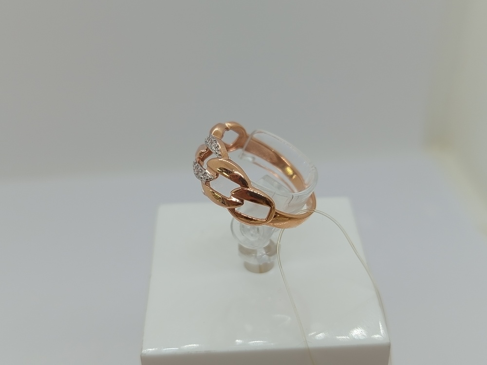 КОЛЬЦО С КАМНЯМИ (Au 585)