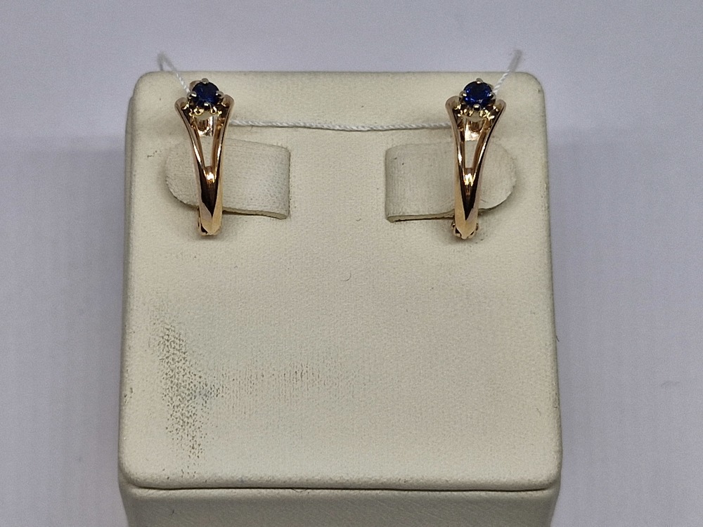 СЕРЬГИ С КАМНЕМ (Au 585)