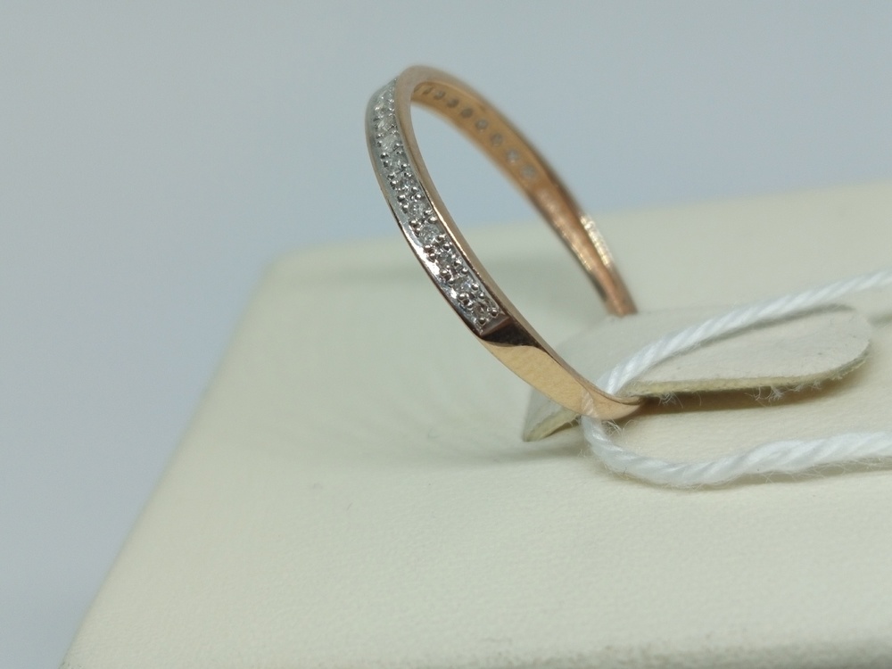 КОЛЬЦО С КАМНЯМИ (Au 585)