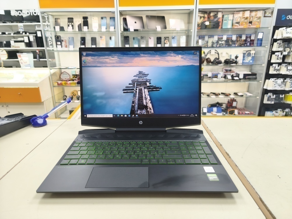 Ноутбук HP; I7-10750H, GeForce GTX 1650 TI, 16 Гб, 512 GB, Нет