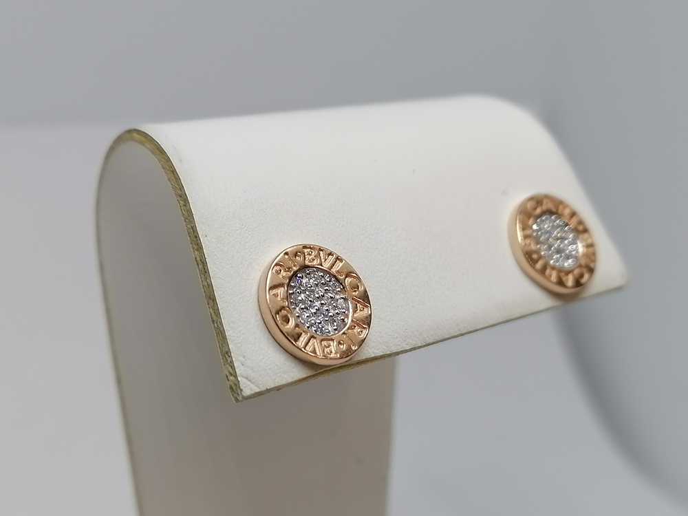 СЕРЬГИ ПУСЕТЫ с камнями (Au 585)