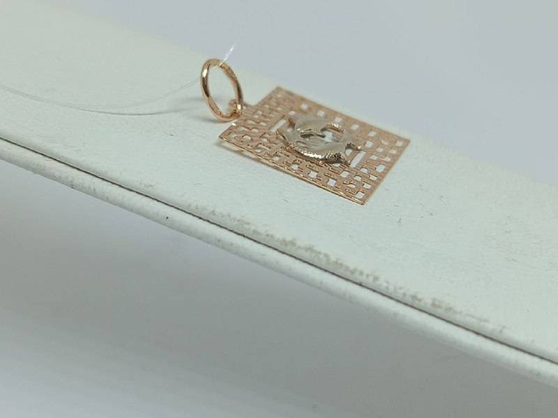 ПОДВЕСКА ЗНАК ЗОДИАКА РЫБЫ (Au 585)