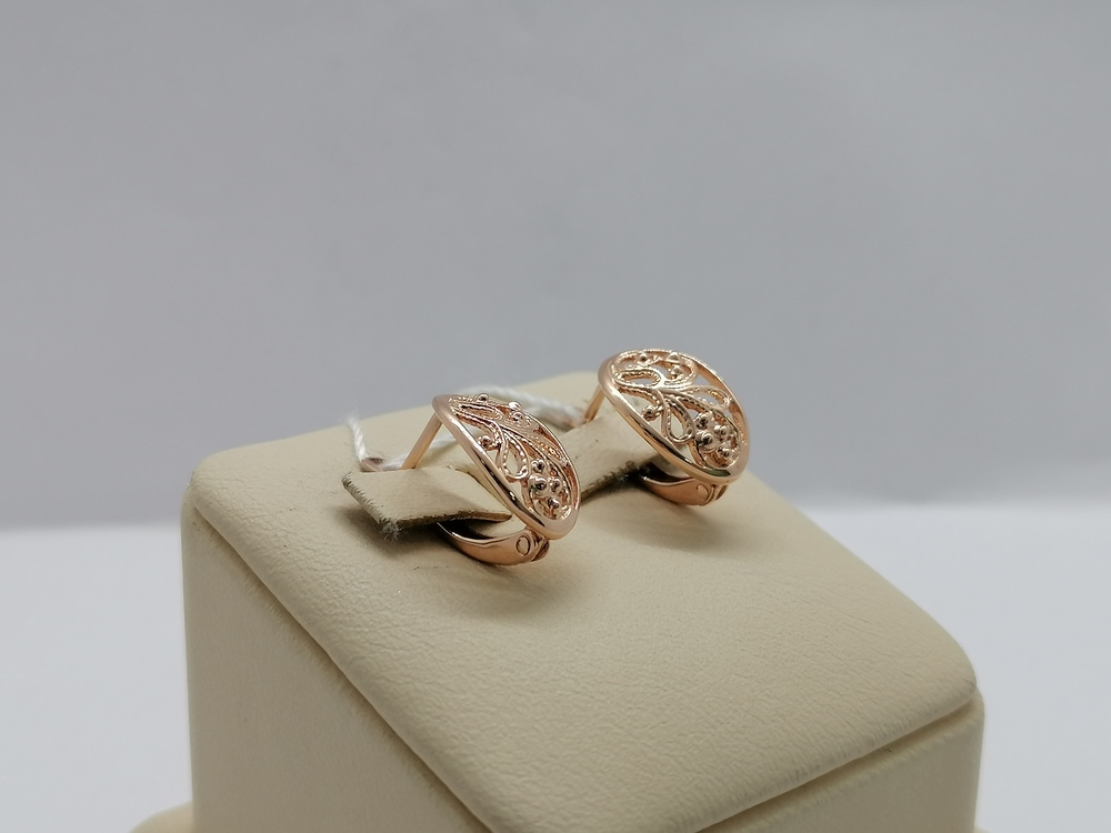 СЕРЬГИ БЕЗ КАМНЯ (Au 585)