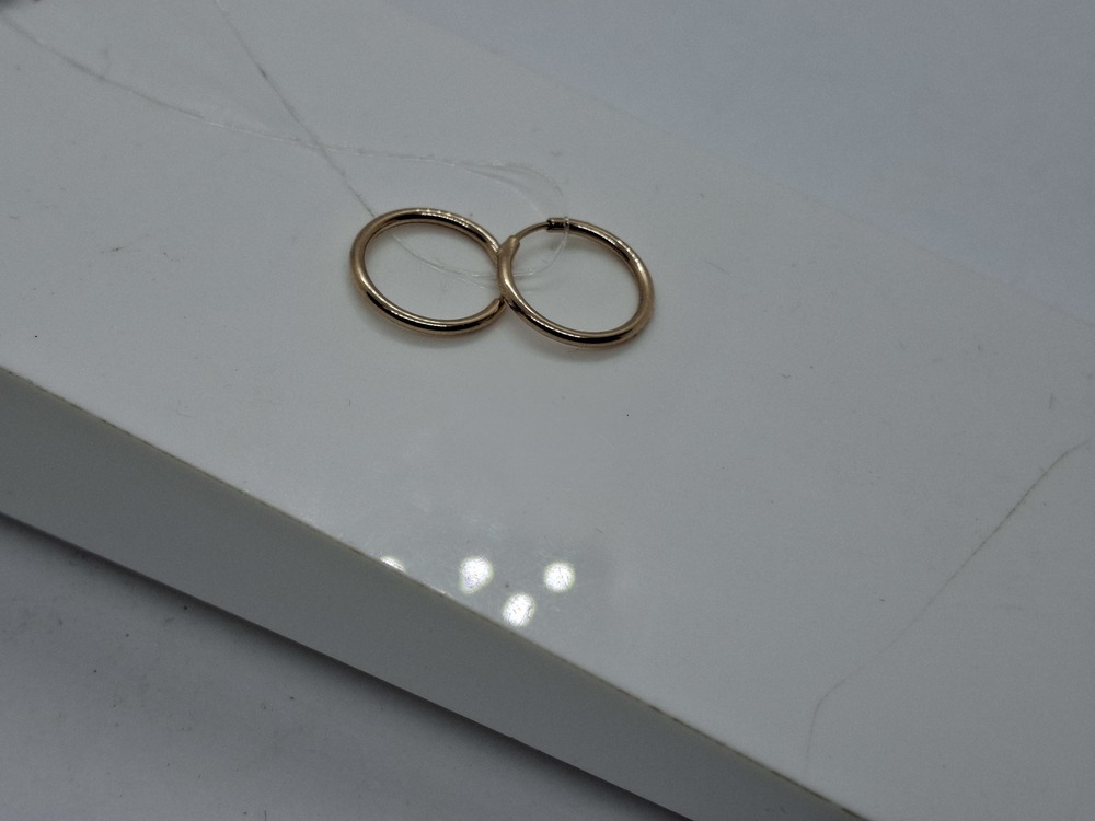 СЕРЬГИ КОНГО без камня (Au 585)