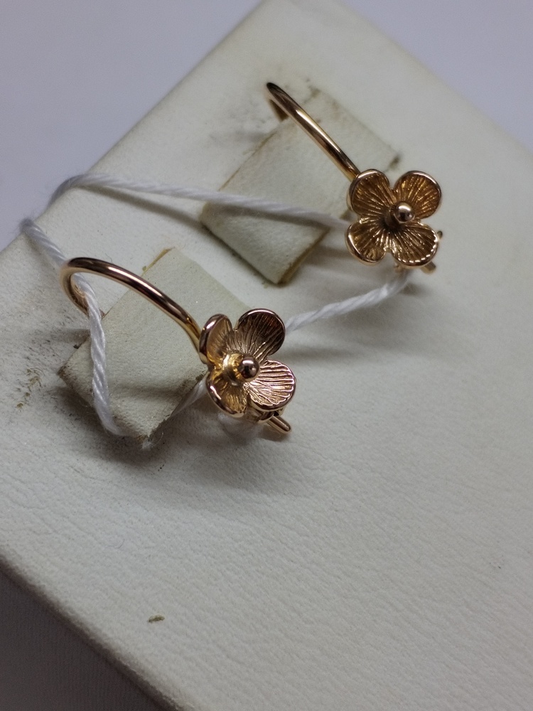 СБКМ583 СЕРЬГИ БЕЗ КАМНЯ (Au 583)