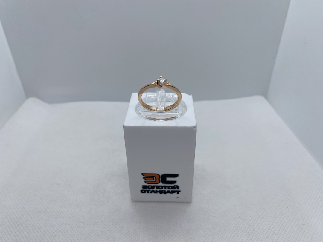 КОЛКМ585 КОЛЬЦО С КАМНЕМ (Au 585)