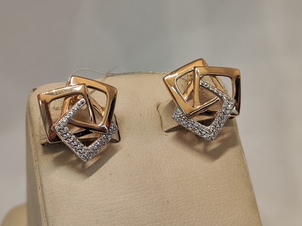 СЕРЬГИ С КАМНЯМИ (Au 585)