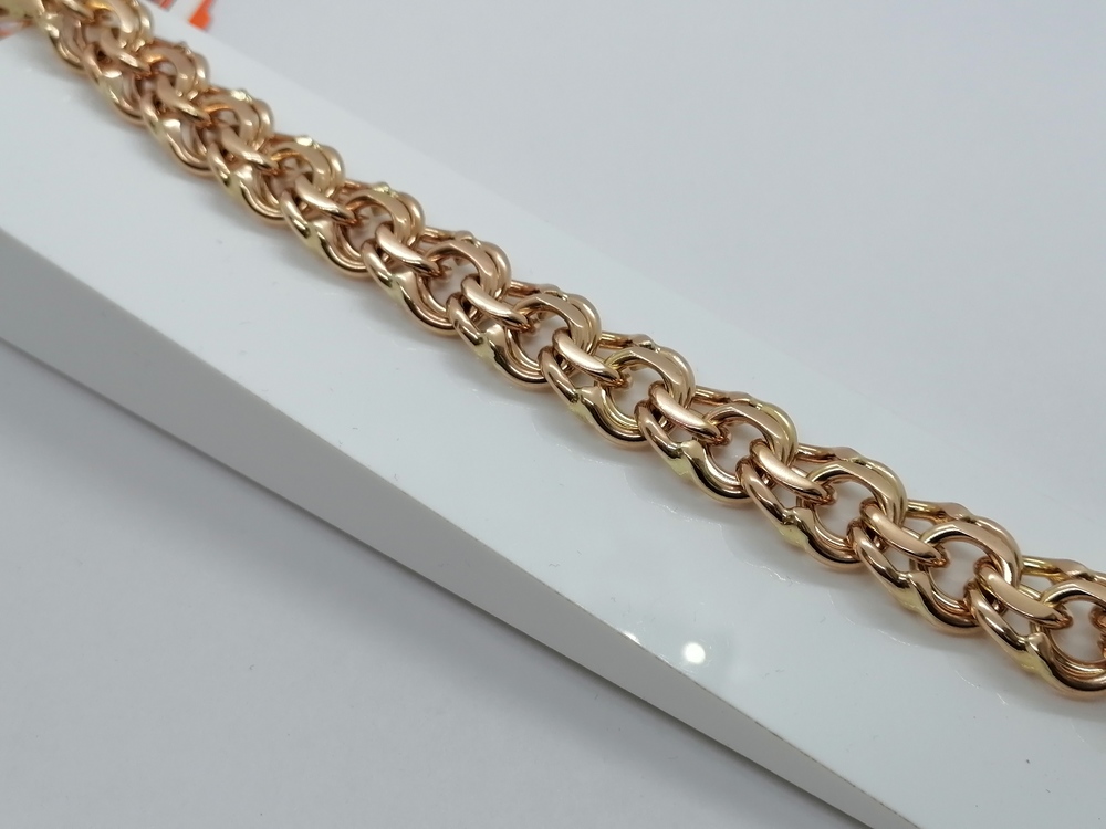 БЛБ585 БРАСЛЕТ ПОЛНОВЕСНЫЙ Бисмарк (Au 585)