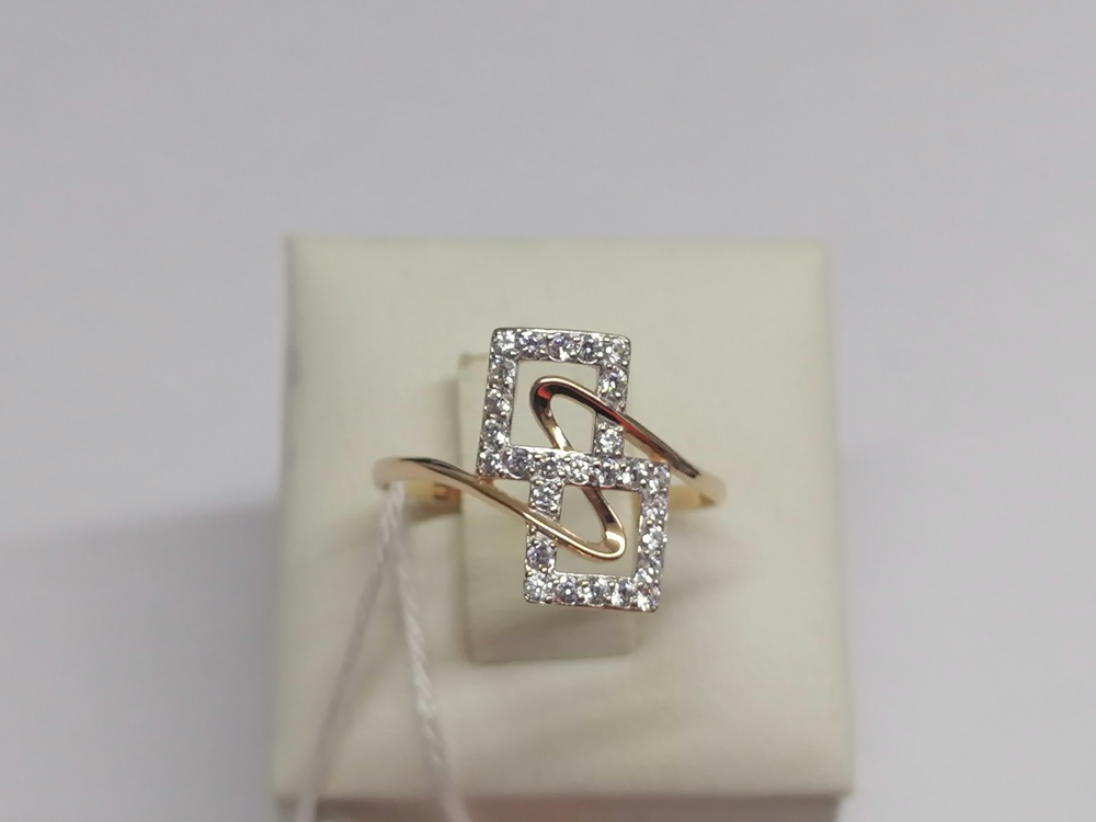 КОЛКМИ585 КОЛЬЦО С КАМНЯМИ (Au 585)