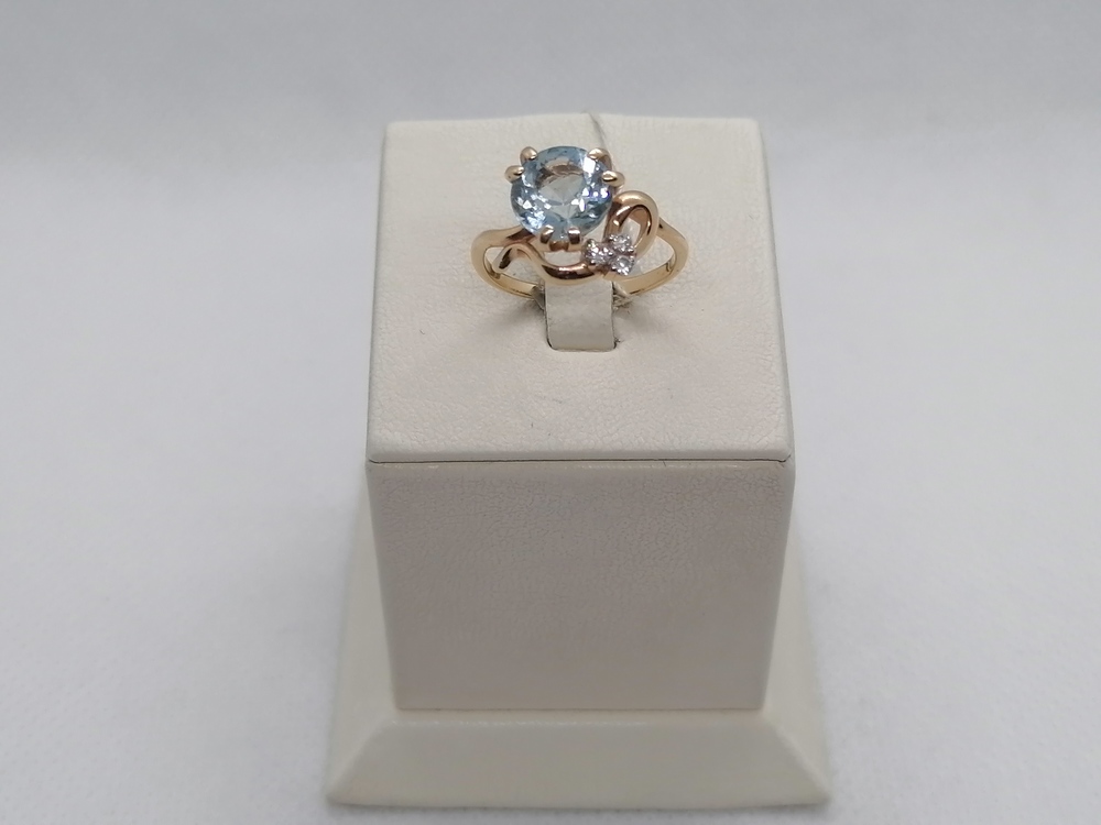 КОЛКМИ585 КОЛЬЦО С КАМНЯМИ (Au 585)
