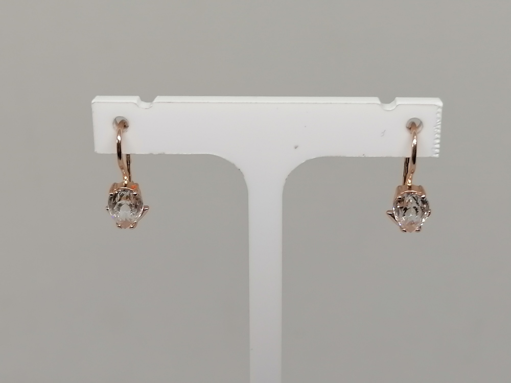 СЕРЬГИ С КАМНЕМ (Au 585)