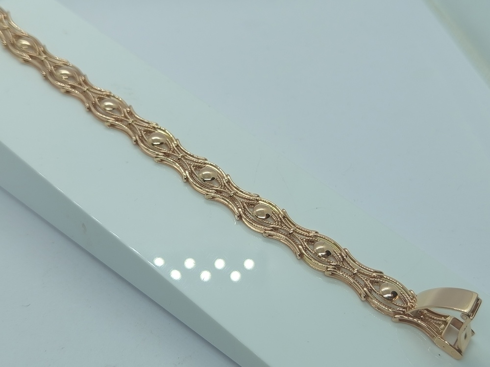 БРАСЛЕТ ПОЛНОВЕСНЫЙ Фантазия Au 585