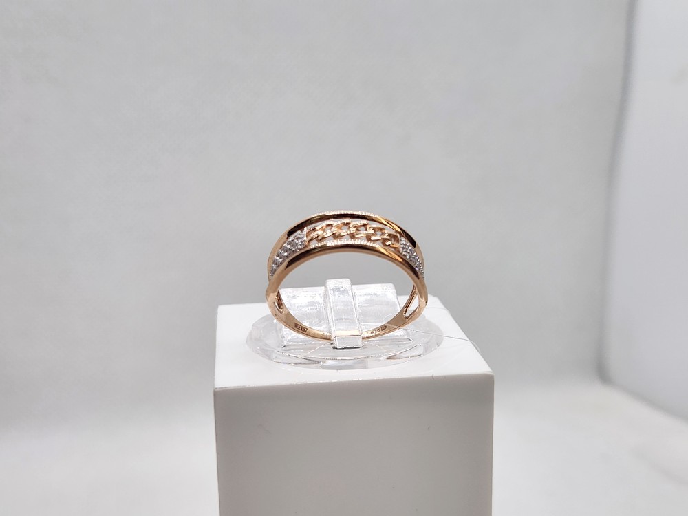 КОЛЬЦО С КАМНЯМИ (Au 585)