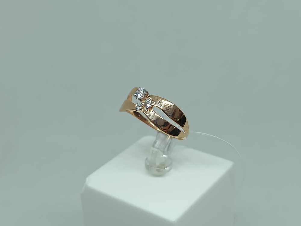 КОЛЬЦО С КАМНЯМИ (Au 585)