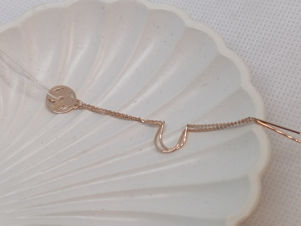 СЕРЬГИ ПРОДЕВКИ без камня (Au 585)