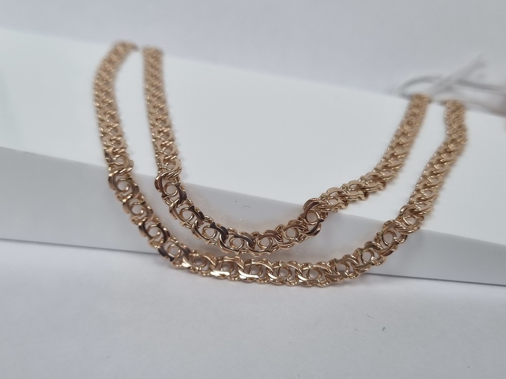 ЦЛБА585 ЦЕПЬ ПОЛНОВЕСНАЯ Бисмарк арабский (Au 585)