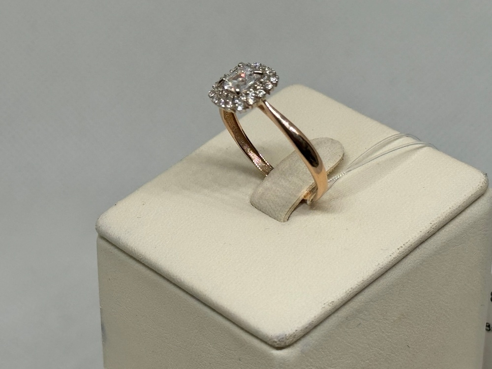 КОЛЬЦО С КАМНЯМИ (Au 585)