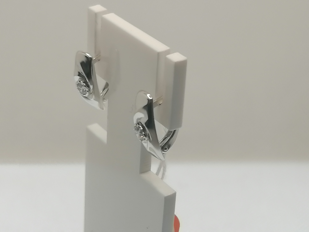 СЕРЬГИ С КАМНЕМ (Au 585)