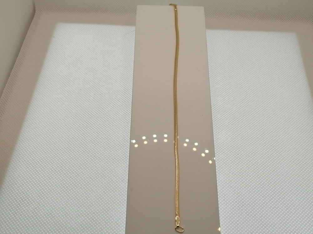 БРАСЛЕТ ПОЛНОВЕСНЫЙ Снэйк плоский (Au 585)