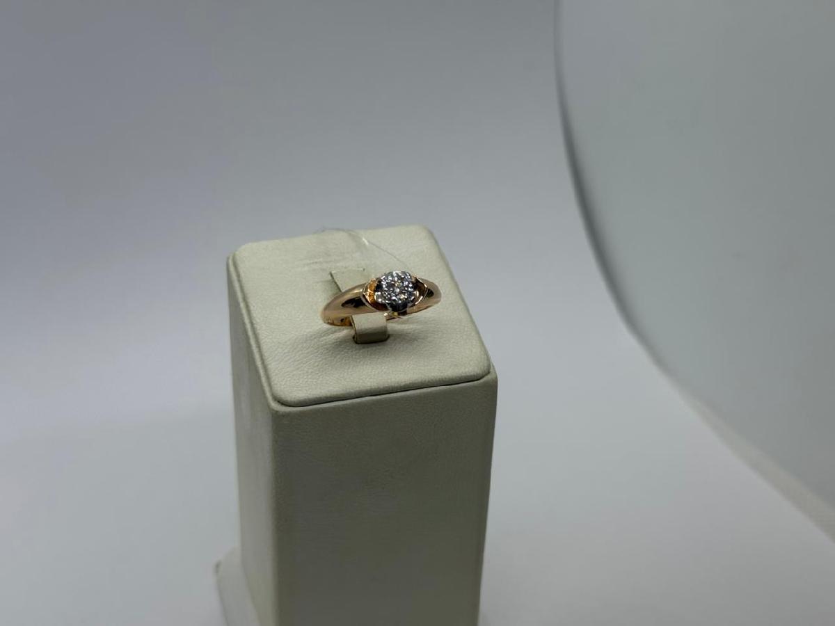 КОЛЬЦО С КАМНЯМИ (Au 585)