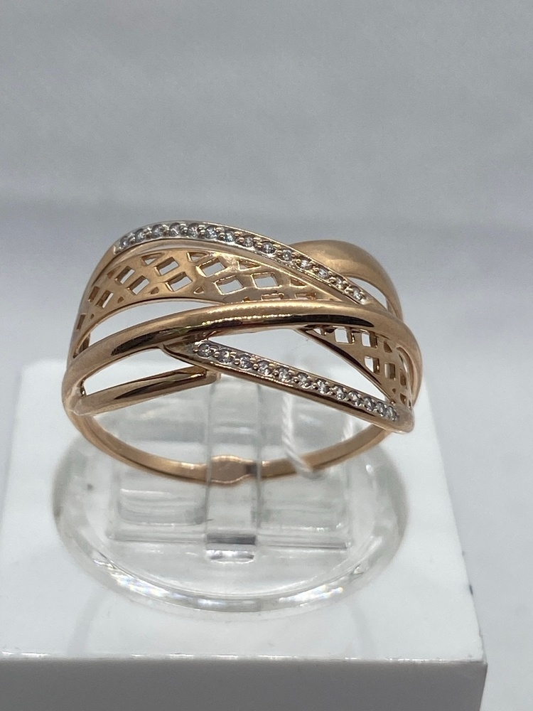КОЛКМИ585 КОЛЬЦО С КАМНЯМИ (Au 585)