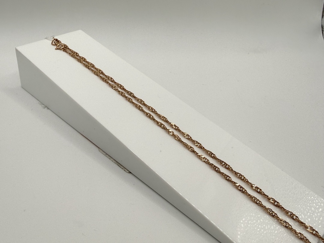 ЦПСИ585 ЦЕПЬ ПУСТОТЕЛАЯ Сингапур (Au 585)