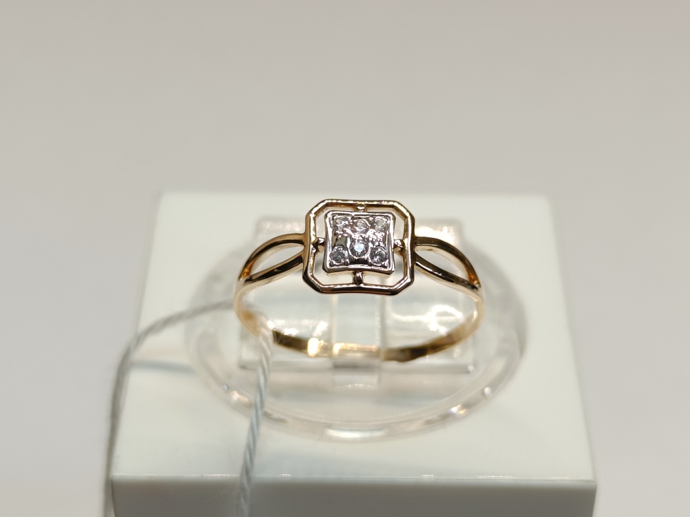 КОЛКМИ585 КОЛЬЦО С КАМНЯМИ (Au 585)