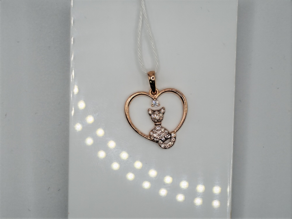 ПОДКМИ585 ПОДВЕСКА С КАМНЯМИ (Au 585)