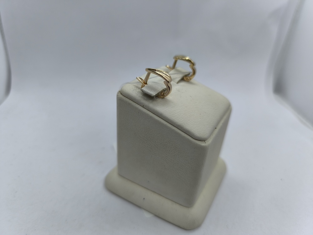 СЕРЬГИ БЕЗ КАМНЯ (Au 585)